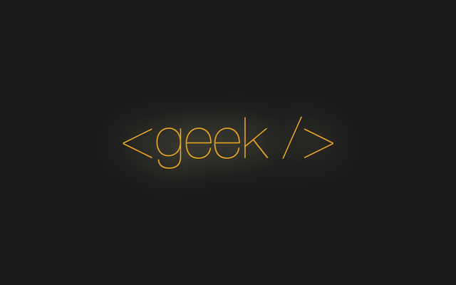 Yellow geek arrow black background free wallpaper for desktop - medium preview image