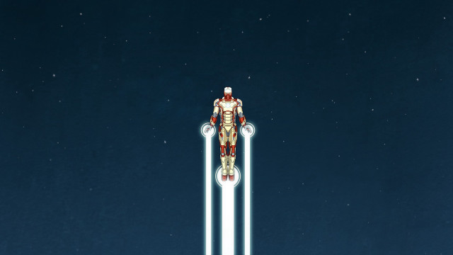 Man suit skis air stars free wallpaper for desktop - medium preview image