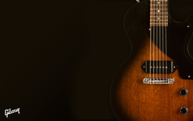 Guitar closeup black background dark free wallpaper for desktop - medium preview image