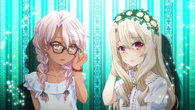 Anime girls glasses flower crown free wallpaper for desktop - medium preview image