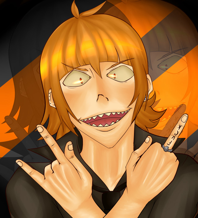 Cartoon woman cigarette hand free wallpaper for tablet - medium preview image