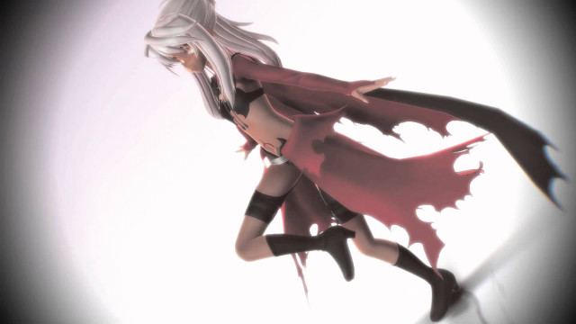 Woman red cape flying arms free wallpaper for desktop - medium preview image