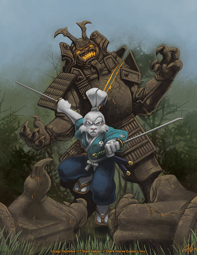 Giant robot person sword cartoon free wallpaper for mobile - medium preview image