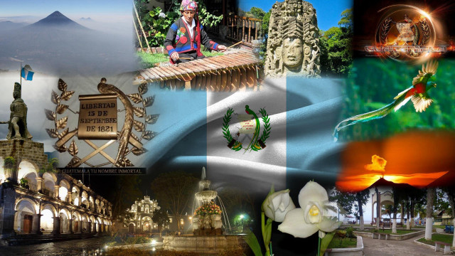 Woman bench mountain sky collage free wallpaper for desktop - medium preview image