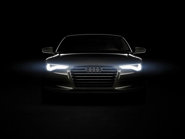 Car dark headlights glowing night #2 free wallpaper for desktop - medium preview image