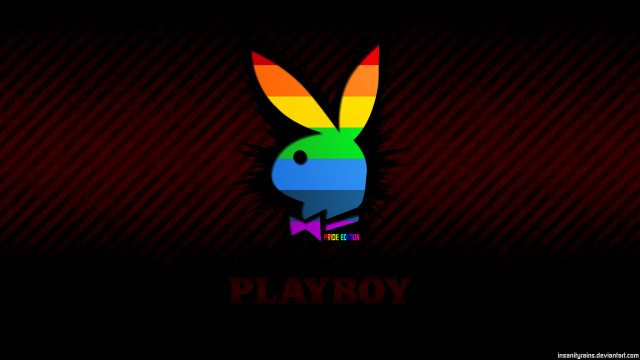 Colorful rabbit rainbow tail playboy free wallpaper for desktop - medium preview image