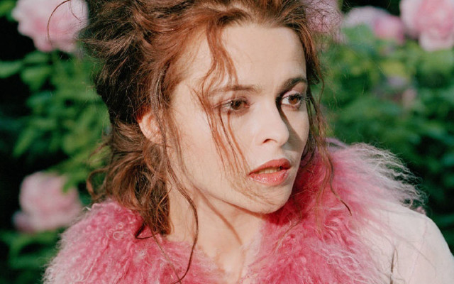 Woman pink fur vest flower free wallpaper for desktop - medium preview image