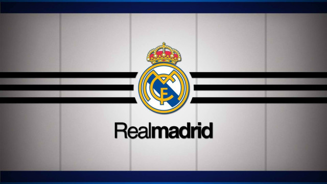Real madrid logo wallpaper blue free wallpaper for desktop - medium preview image