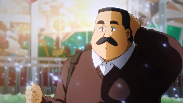 Mustached man fence balloon renaissance free wallpaper for desktop - medium preview image