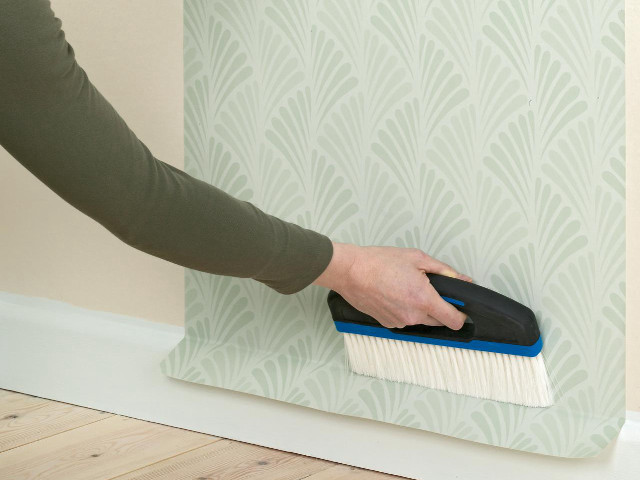 Person brush wall wallpaper pattern free wallpaper for desktop - medium preview image