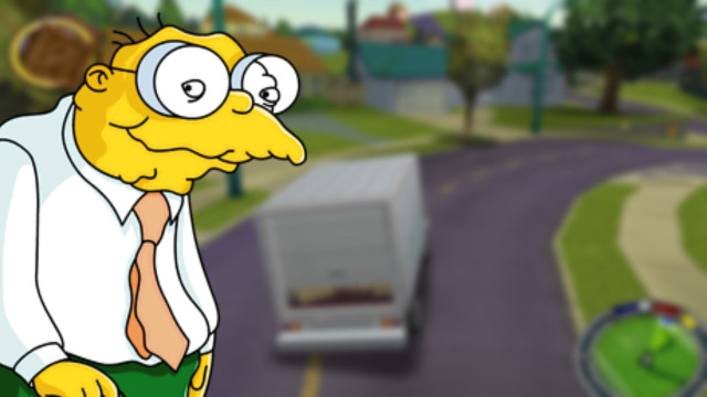 Cartoon character tie glasses street free wallpaper for desktop - medium preview image