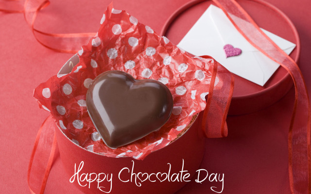 Heart chocolate red ribbon envelope free wallpaper for desktop - medium preview image