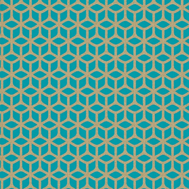 Blue gold geometric pattern white free wallpaper for tablet - medium preview image