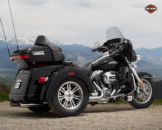 Motorcycle parked gravel road mountains free wallpaper for desktop - medium preview image