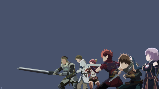 Group people swords holding standing free wallpaper for desktop - medium preview image