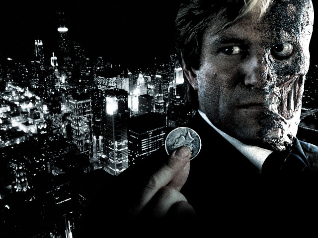 Man suit coin hand city free wallpaper for desktop - medium preview image