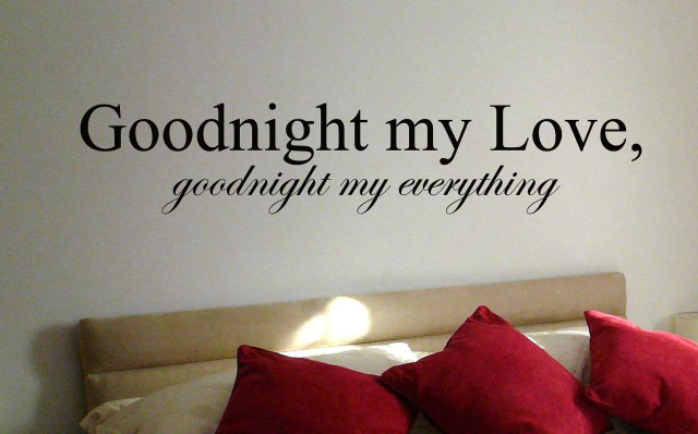 Bedroom bed quote goodnight my #2 free wallpaper for desktop - medium preview image