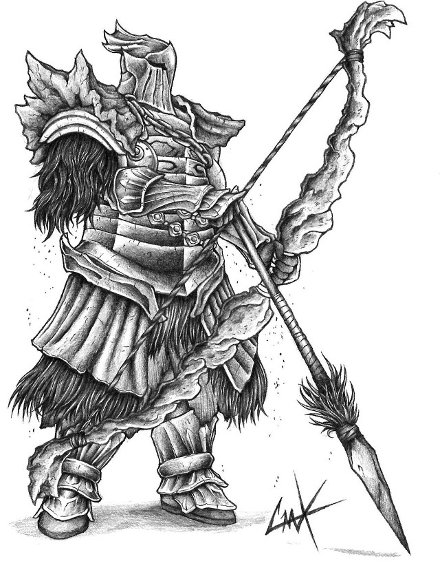 Knight sword shield back drawing free wallpaper for mobile - medium preview image