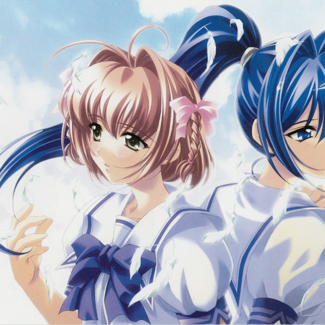 Anime girls blue hair white #5 free wallpaper for tablet - medium preview image