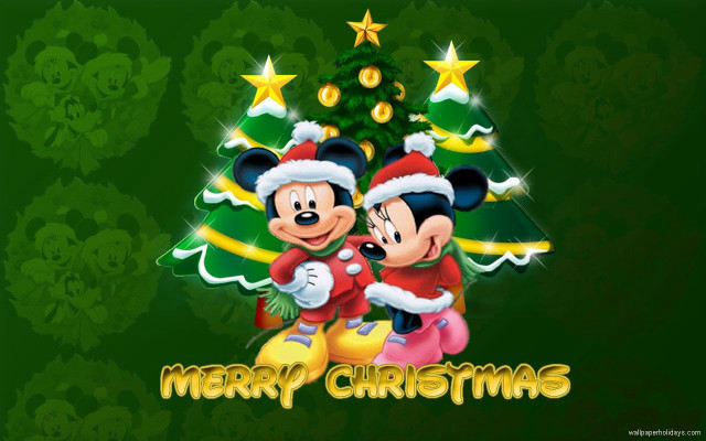 Mickey minnie mouse christmas wallpaper #2 free wallpaper for desktop - medium preview image