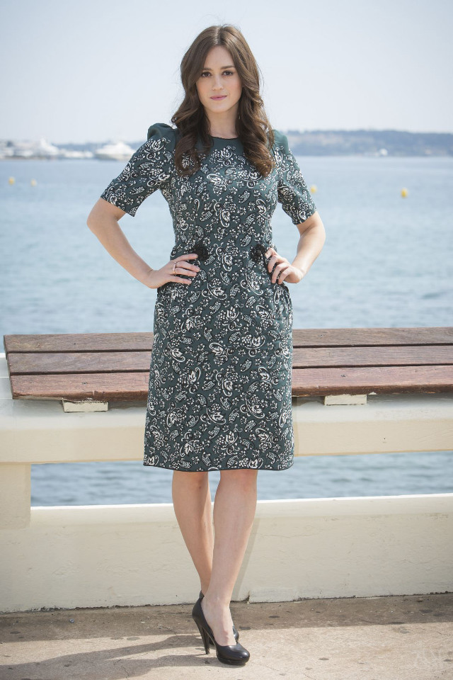 Woman pier ocean dress floral free wallpaper for mobile - medium preview image