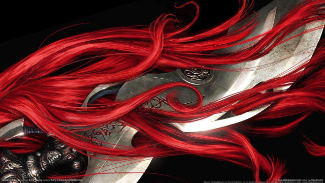 Red haired woman long hair free wallpaper for desktop - medium preview image