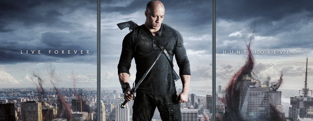 City skyline man knife poster free wallpaper for desktop - medium preview image