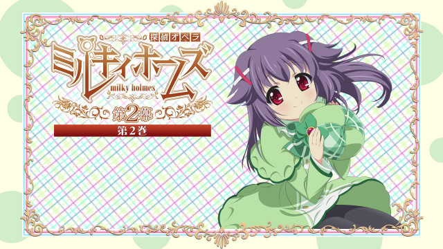 Girl purple hair green dress free wallpaper for desktop - medium preview image