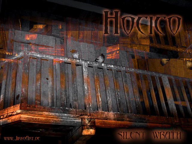 Bird wooden balcony railing night free wallpaper for desktop - medium preview image