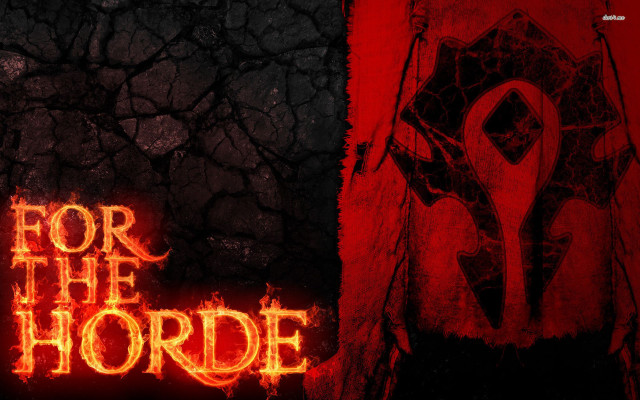 Red black background horde text free wallpaper for desktop - medium preview image