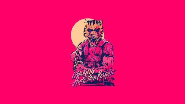 Pink cat cyberpunk synthwave cobra free wallpaper for desktop - medium preview image