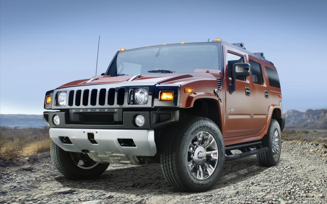 Hummer truck desert rocky road free wallpaper for desktop - medium preview image
