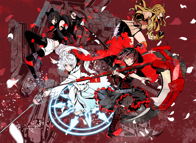 Anime characters swords blood red #2 free wallpaper for desktop - medium preview image