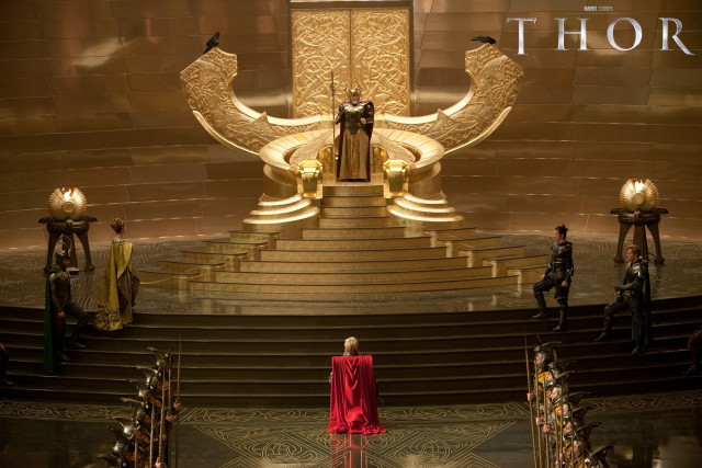 Woman red dress stage statue free wallpaper for desktop - medium preview image