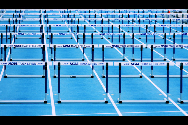 Blue tennis courts white lines free wallpaper for desktop - medium preview image
