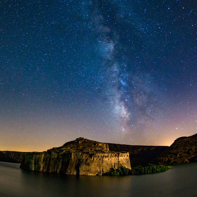 Lake mountain stars sky water free wallpaper for tablet - medium preview image