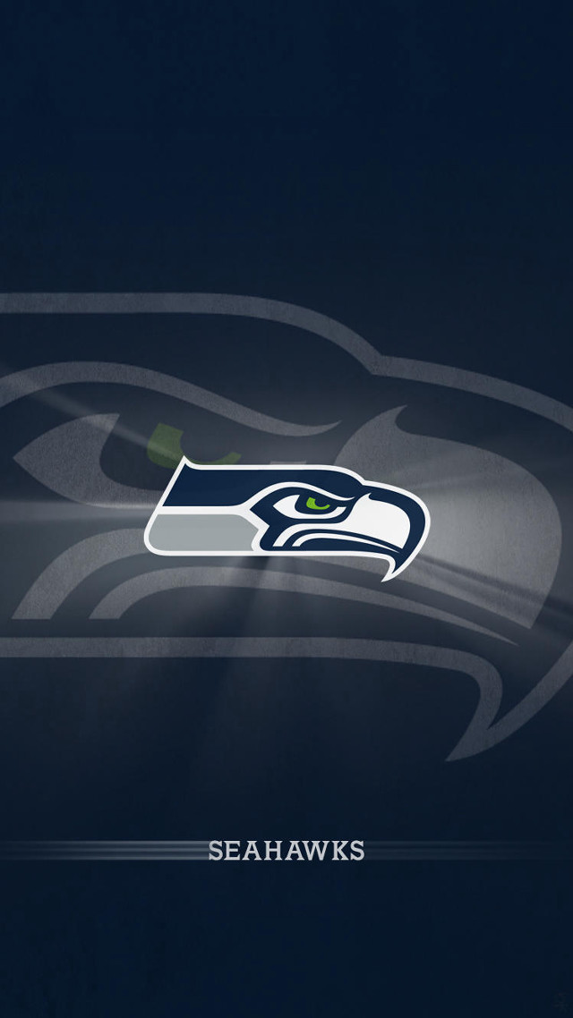 Seattle football logo dark background free wallpaper for mobile - medium preview image