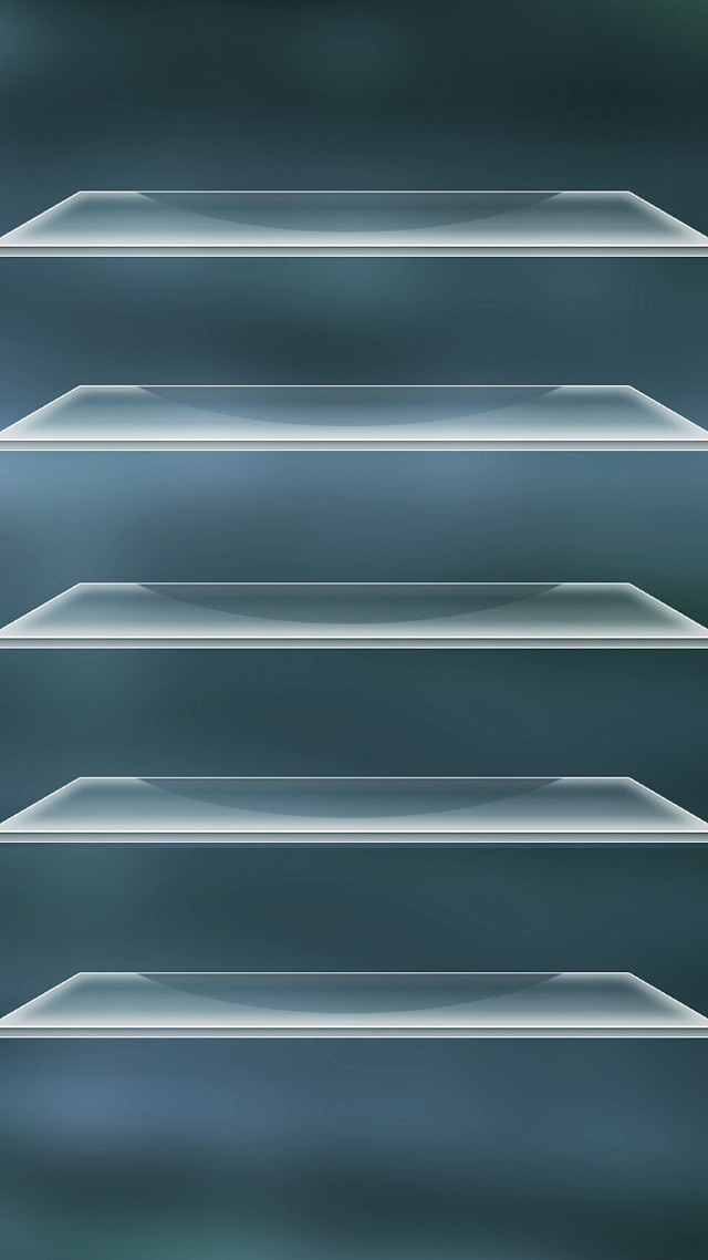 Glass shelves black blue background free wallpaper for mobile - medium preview image