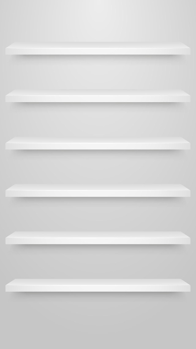 White shelf five shelves light free wallpaper for mobile - medium preview image