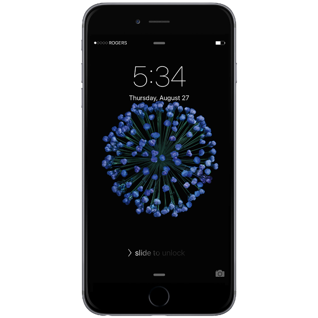 Iphone time date blue flowers free wallpaper for tablet - medium preview image