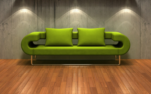 Green couch room lamps wooden free wallpaper for desktop - medium preview image
