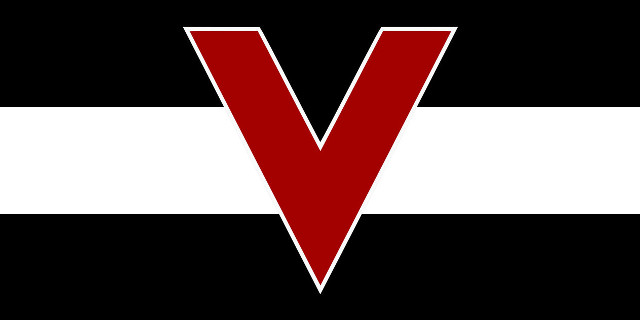 Red white v black background free wallpaper for desktop - medium preview image