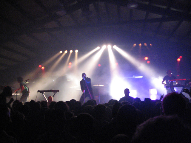 Stage performance crowd band people free wallpaper for desktop - medium preview image