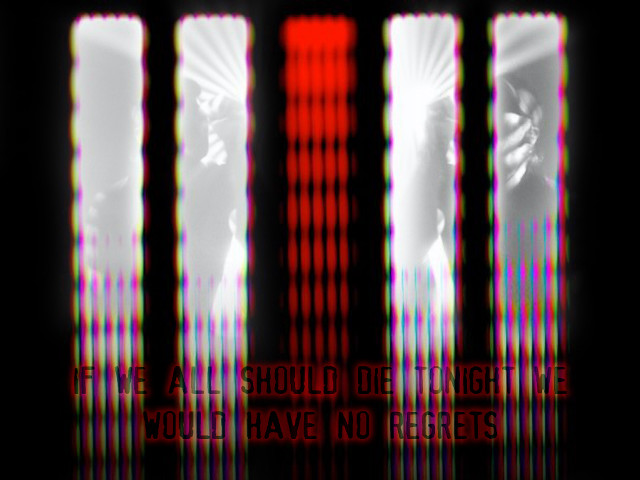 Black white photo red white free wallpaper for desktop - medium preview image