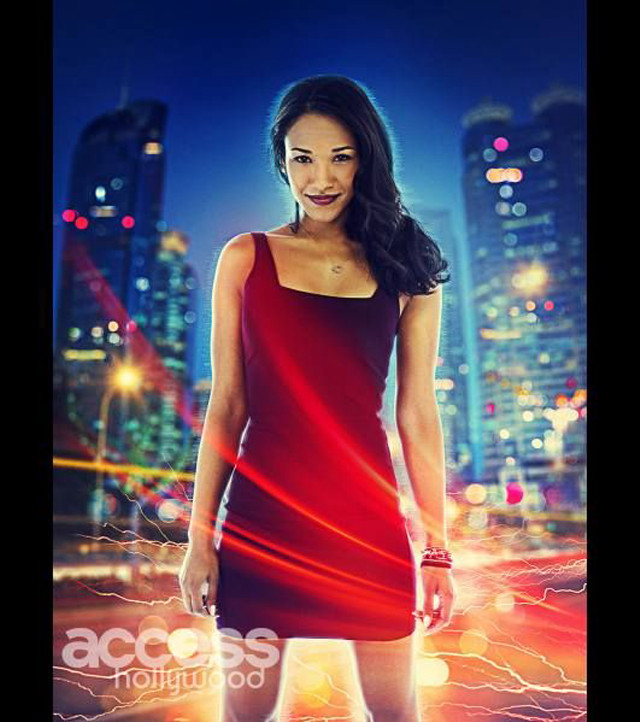 Woman red dress city night free wallpaper for tablet - medium preview image