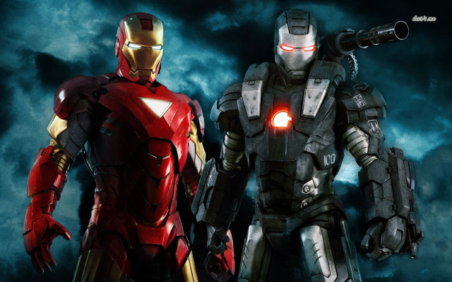 Ironman twins cloudy sky glowing free wallpaper for desktop - medium preview image