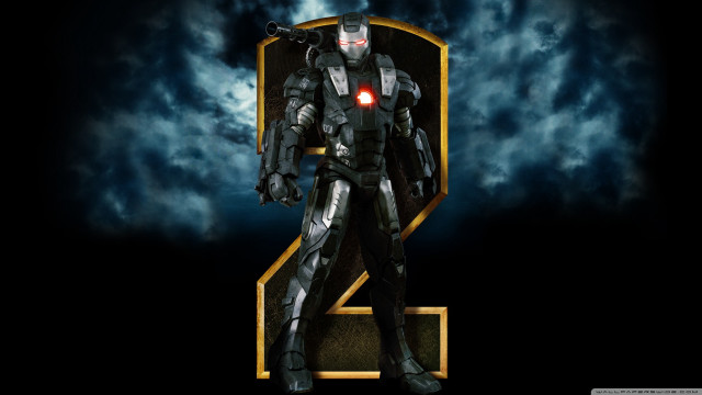 Robot suit cloudy sky red free wallpaper for desktop - medium preview image