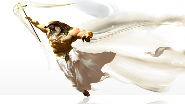 Man sword white dress air free wallpaper for desktop - medium preview image
