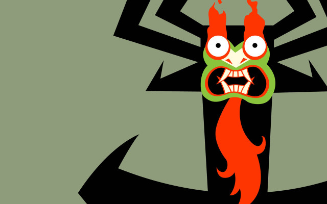 Cartoon demon character face tail free wallpaper for desktop - medium preview image