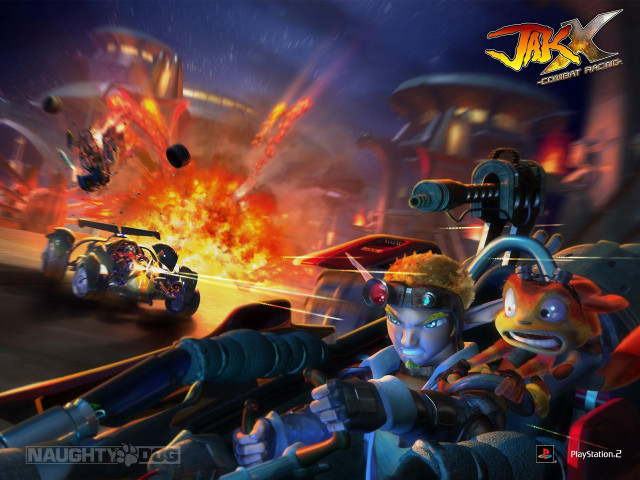 Cartoon character shooting gun race free wallpaper for desktop - medium preview image